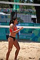 Deutsch: Beachvolleyball bei den Olympischen Jugendspielen 2018; Tag 8, 14. Oktober 2018; Mädchen, Achtelfinale – USA-Peru 2:0 (21–19/21–12) English: Beach volleyball at the 2018 Summer Youth Olympics at 14 October 2018 – Girls Round of 16 – USA-Peru 2:0 (21–19/21–12)