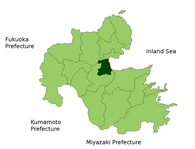 Localização de Beppu