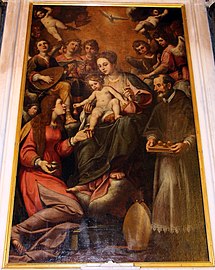 Bernardo Castello, Madonna z Dzieciątkiem, św. Mikołajem i św.Marią Magdaleną, XVII w.