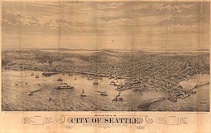 300px bird%27s eye view of the city of seattle%2c puget sound%2c washington territory%2c 1878 %28maps 64%29