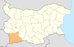 Location o Blagoevgrad Province in Bulgarie