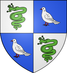 Blason Saint Vincent sur Jabron.svg