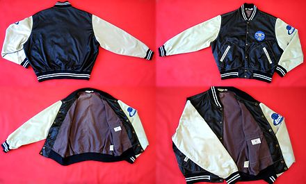 Baseball bomber jacket 1980s-style summer