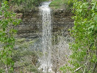 Borers Falls Waterfall in Hamilton, Ontario