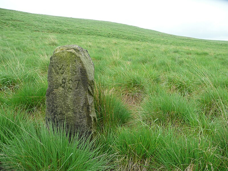 File:Boundary stone between Manshead End and Liberty Rush Bed, Soyland - geograph.org.uk - 4993840.jpg