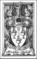 An etching of the Bowles Hall Crest, found by former Bowles Hall President Max Chen and scanned by his former roommate Quy Duc Doan.