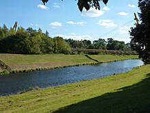 Fußgängerbrücke am Elster-Radweg im Norden Geras