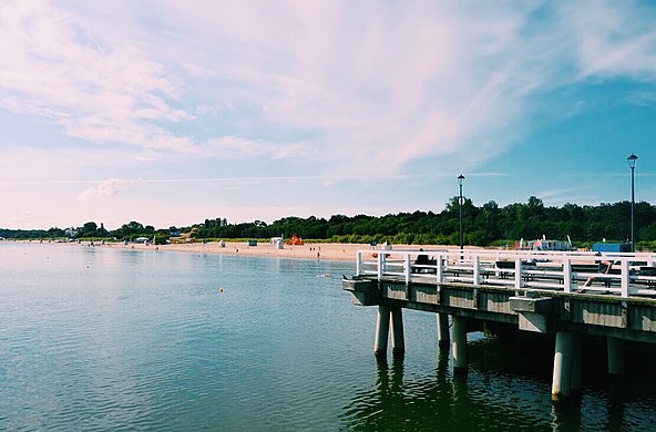 Brzeźno Pier in Gdańsk, Poland