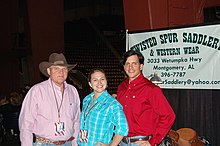 Announcer JR "Bubba" Cullpepper, CJ, and John Garrett live on location (2010) Bubba-cj-john-rodeo.jpg