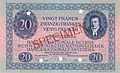 20 Swiss francs (reserve 1)