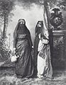 Two Egyptian Women, studio portrait, 1865-1890