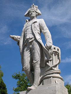 Statue of James Cook, Christchurch New Zealand statue