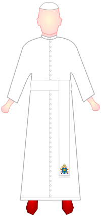 Thumbnail for File:Cassock - Pope.svg