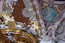 Pulpit sounding board by Nikolaus Moll Cathedral of St. James Interior 3.jpg