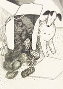 ぬいぐるみの犬とチョコレート (1929)