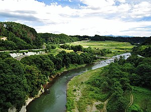 Chikuma River from Komoroohashi Bridge.jpg