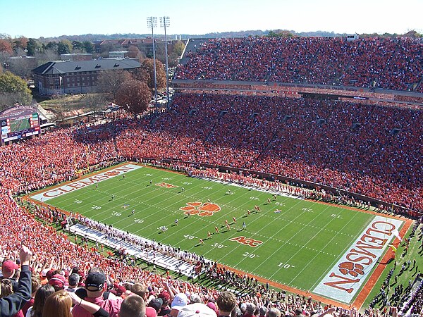 The stadium during a Clemson v Carolina game in 2006