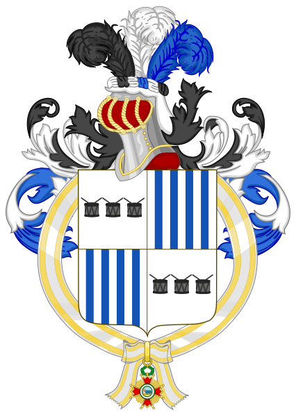 File:Coat of Arms of Misael Eduardo Pastrana Borrero (Order of Isabella the Catholic).svg