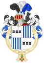 Coat of Arms of Misael Eduardo Pastrana Borrero (Order of Isabella the Catholic).svg