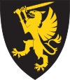 Opprett griff med sverd, våpen 2. bataljon Brigade Nord.