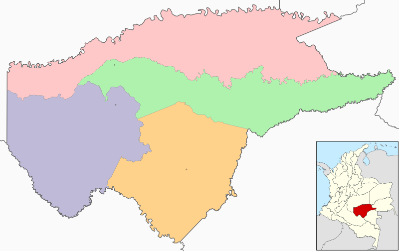 File:Colombia Guaviare location map (adm colored).svg