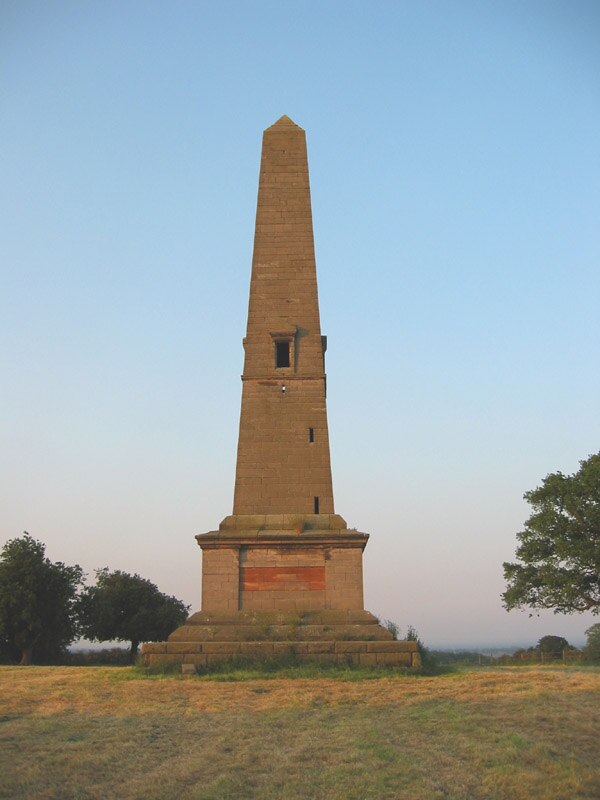 A memorial obelisk in Combermere Park, near Whitchurch, Shropshire.