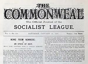 The Commonweal was the official organ of the Socialist League. Commonweal.jpg