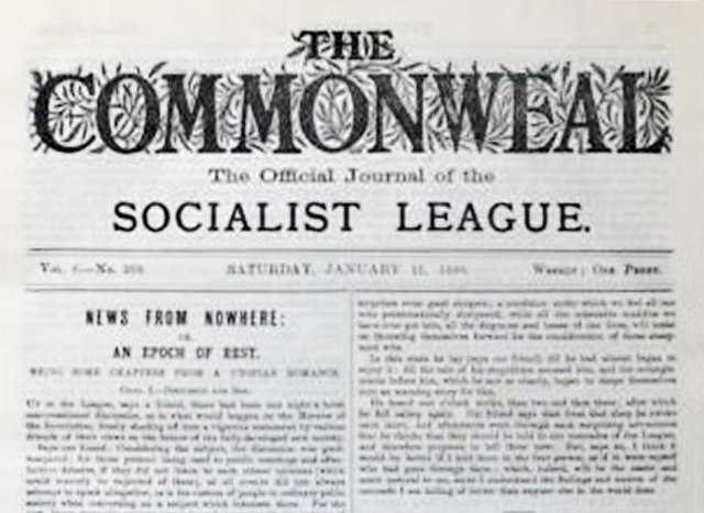 The Commonweal was the official organ of the Socialist League.