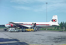 Douglas DC-7 in 1965 Conair DC-7 OY-DMT.jpg
