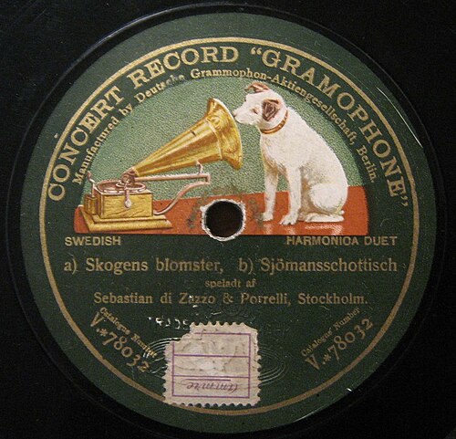 Record of Emile Berliner's Deutsche Grammophon Gesellschaft