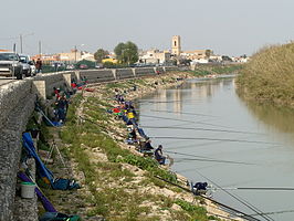 El río Júcar a su paso por Fortaleny