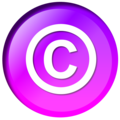 Crystal Copyright symbol (Purple)