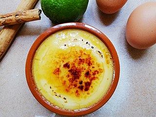 <span class="mw-page-title-main">Crema catalana</span> Traditional Catalan dessert similar to crème brûlée