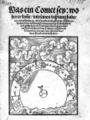 Nicolaus Pruckner: Was ein Comet sey..., about 1500