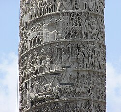 Colonne De Marc-Aurèle: Historique, Description, Notes et références