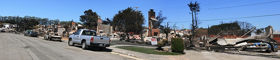 Devastation in San Bruno, California