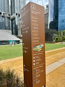 A directory map of the park Directory of The Exchange TRX City Park.jpg