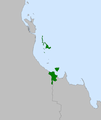 Division of Herbert 2007, with surrounding divisions, based on official AEC data