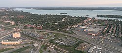 Aerial view of Dorval