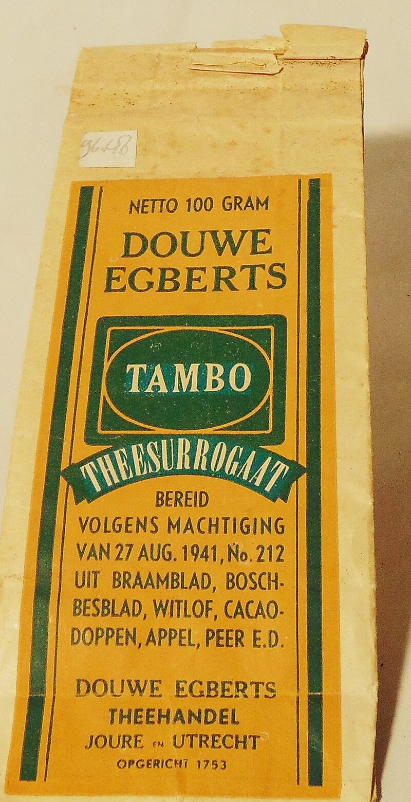 kwaadheid de vrije loop geven Evaluatie doden File:Douwe Egberts Tea Surrogate, Dutch, World War II.jpg - Wikimedia  Commons
