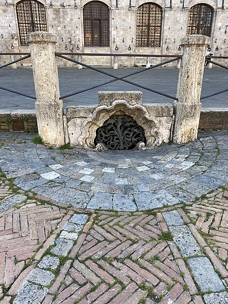 File:Drain collecteur - Piazza del Campo.jpg