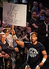 Gulak campaigning for a "No-Fly Zone" Drew Gulak No Fly Zone crop.jpg