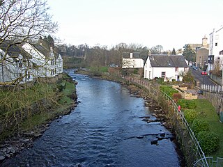 Allan Water River in Scotland, United Kingdom