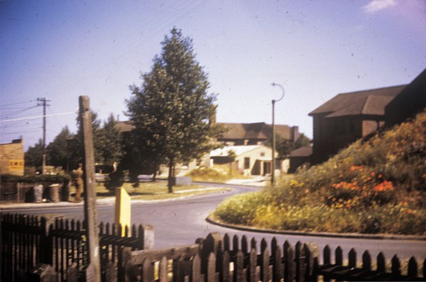 Buildings at Duxford airfield. The building in the left of the photograph is designated "E.W.S".. This was the Emergency Water Store – which contained