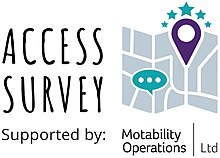 Graphic with text: "Access Survey supported by Motability Operations"