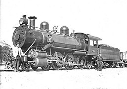 WAGR locomotief en personeel te Kellerberrin in 1903