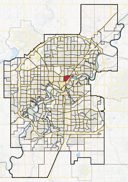 Location in Edmonton