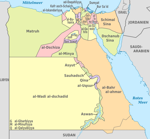 The governorates of Egypt