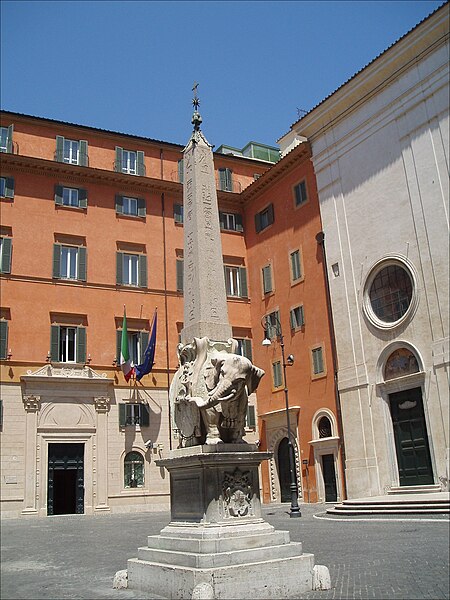 File:Elephant obelisk in Rome - known as Minerva's Chick.JPG