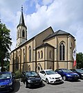 Neuhausen church and churchyard, enclosure wall and memorial for those who fell in World War I